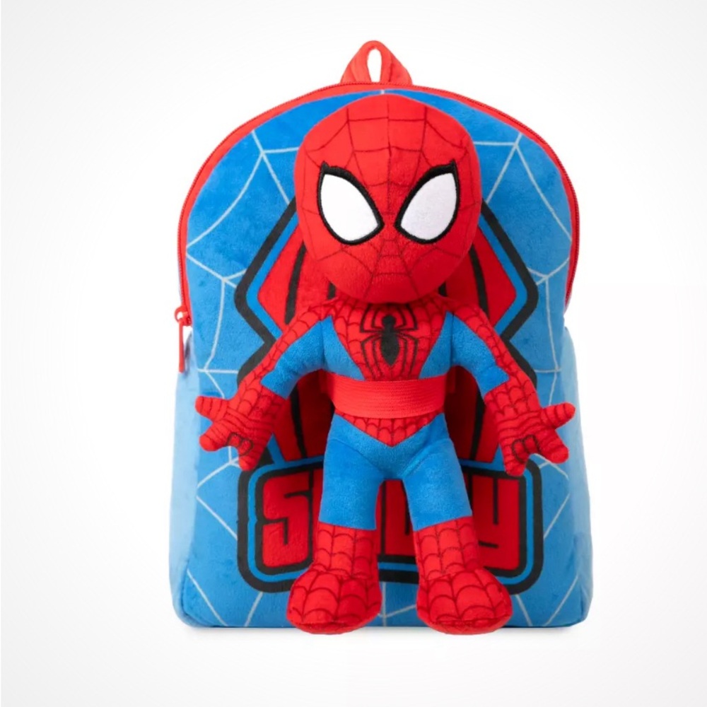 Spider-Man Backpack and Plush Set NEW